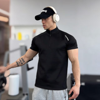 Soft Shell Fleece Half-Zip T-Shirt | Slim Fit Casual Stretchy 2