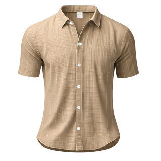 Men's Summer Striped Collared Shirt | Breathable Business Casual 3