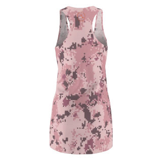 Pink Digital Camo Racerback Dress | All-Over Print 3