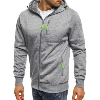 Sports Zipper Hoodie Cardigan | Stand Collar Hooded Jacket 3