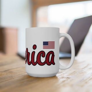 America peace sign Mug | American flag peace hand, patriotic coffee cup 10