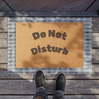"Do Not Disturb" Coir Doormat 3
