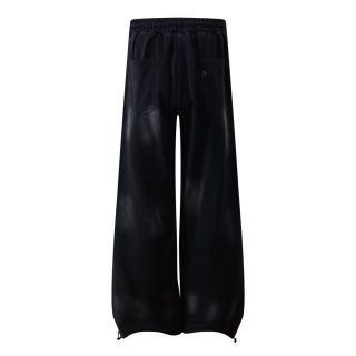 Spray Paint Distressed Wide Leg Pants 3