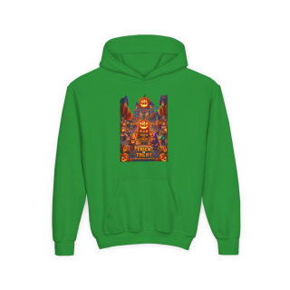 Spooky Pumpkin Patch Trick or Treat Kids Hoodie 9