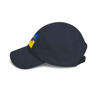 Grill Skewers on Blue Yellow Flag Dad Cap | BBQ Ukraine Baseball Hat 29