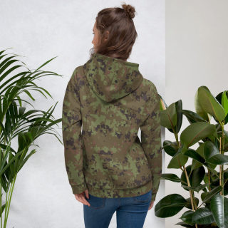 Unisex Hoodie, digital green camo 3