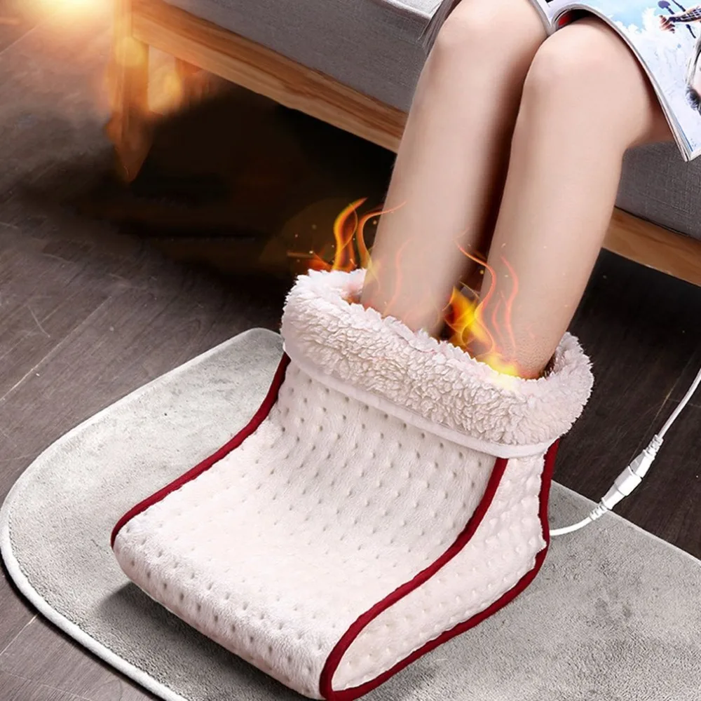 Cosy Electric Heated Foot Warmer Massager | Washable, 5 Heat Modes