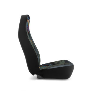 Cyber Skull Panel Car Seat Covers | Futuristic Neon Circuitry 4