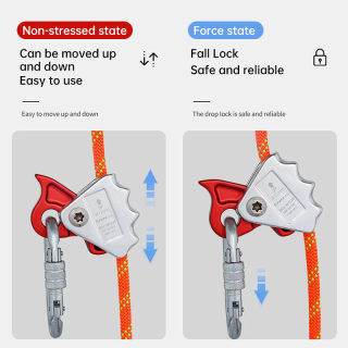 Auto-Locking Carabiner & Rope Grab | Fall Protection Safety Hook 4