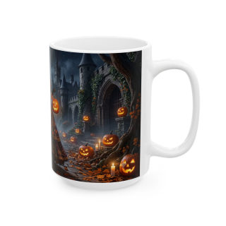 Victorian Pumpkin Lady Mug | Halloween Jack-o'-Lantern Ceramic Mug 8