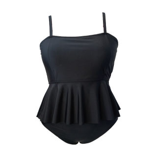 Plus Size Solid Color bikini set 5