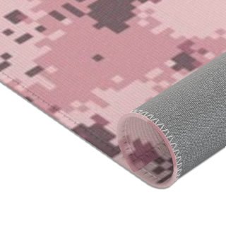 Pink Digital Camo Area Rug 15