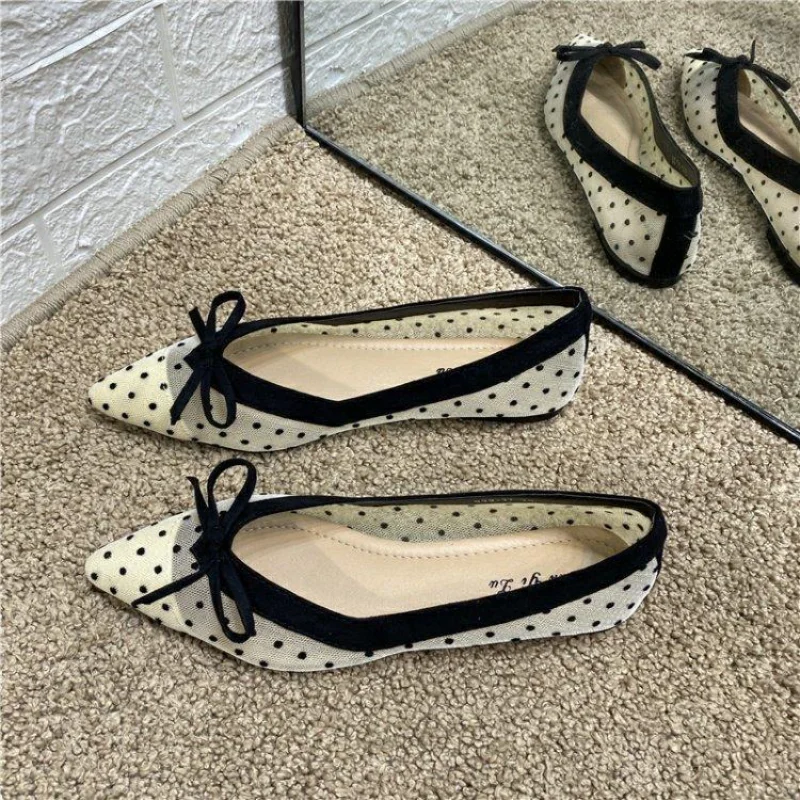 Women's Low-Heel Office Shoes with Bow Detail 6