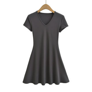 V-Neck Short Sleeve Mini Dress 4