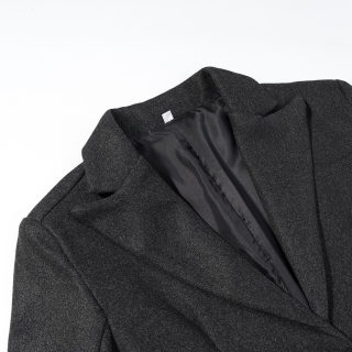 Elegant Medium-Long Wool Coat for Women | Dark Gray Commute Style 3