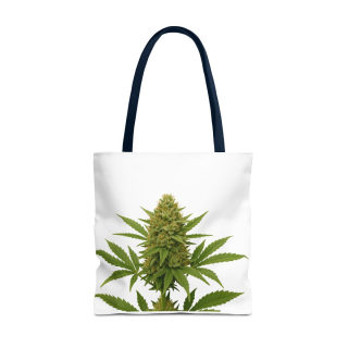 Cannabis Bud Illustration Tote | Botanical Cannabis Plant Tote 15