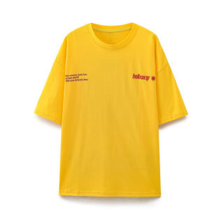 Casual Letter Print Cotton T-Shirt | Golden