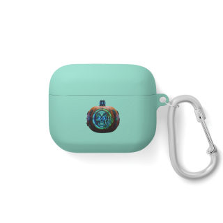 Neon Pumpkin Skull AirPods Case 8