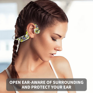 AKZ-G9 Bone Conduction Wireless Earphones | Graffiti Digital Display 4