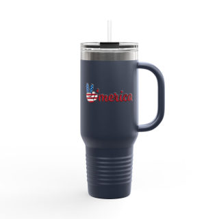 'Merica Peace Hand travel mug, 40oz insulated tumbler 16