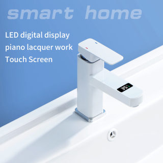 Digital Display Temperature Control Kitchen Faucet | Hot & Cold Water 6