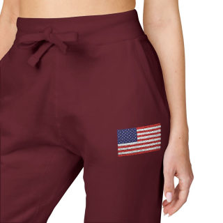 American flag embroidered sweatpants 55