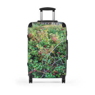 Wild Berry Bush Suitcase | Nature Photo Luggage 2