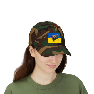Grill Skewers on Blue Yellow Flag Dad Cap | BBQ Ukraine Baseball Hat 70
