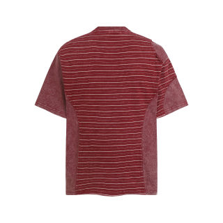 Asymmetric Striped Short Sleeve T-Shirt 4