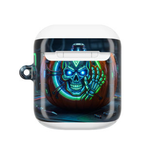 Neon Skull Pumpkin AirPod Case 8