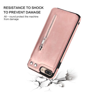 Zipper Leather Wallet Phone Case for iPhone 6
