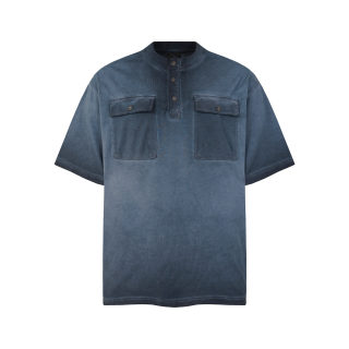 Washed Distressed Gradient Short Sleeve T-Shirt 3