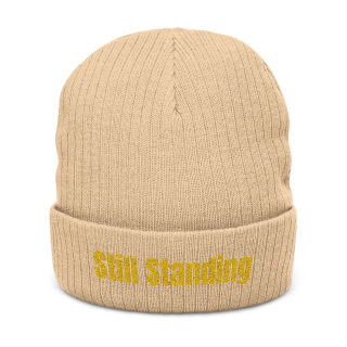Still Standing Ribbed Beanie | Embroidered Cuff 3