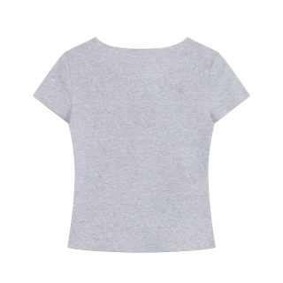 Embroidered Summer Fitted Cropped Top | Slim Fit 2