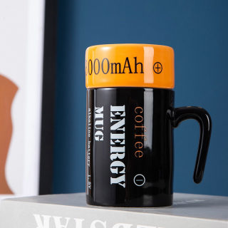 Battery-Shaped 3D Ceramic Novelty Mug | Coffee Mug, Microwave Safe 2