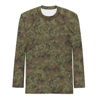 Men's Rash Guard "Green Digital Camo" 9