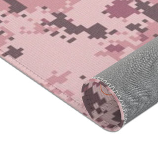 Pink Digital Camo Area Rug 16