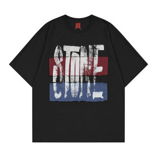 Color Block Embroidered Short Sleeve T-Shirt 4