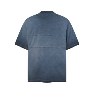 Washed Distressed Gradient Short Sleeve T-Shirt 4