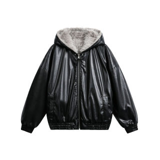 Reversible Hooded Winter Jacket | Men's Oversized Parka, Faux Leather & Fur