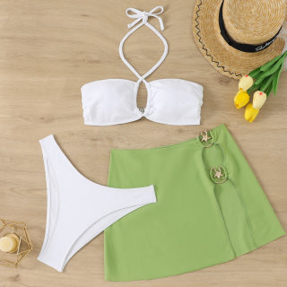 Solid Color bikini set 3