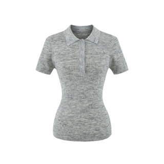 Linen Fitted Polo Shirt | Regular Shoulder Short Sleeve 4