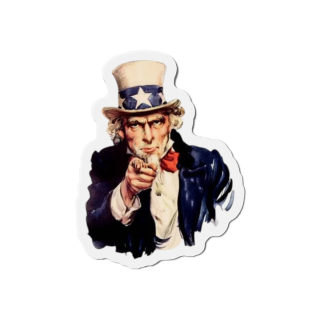 Uncle Sam Pointing Die-Cut Magnet | Patriotic Americana Refrigerator Magnet 6