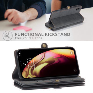 Leather Flip Case for iPhone, Card Slot Protective Cover 3