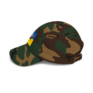 Grill Skewers on Blue Yellow Flag Dad Cap | BBQ Ukraine Baseball Hat 26