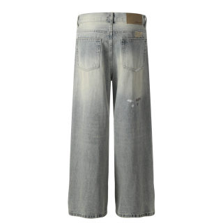 Distressed Patchwork Jeans 2