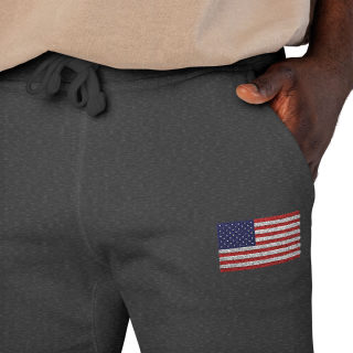 American flag embroidered sweatpants 78