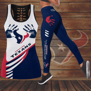 NFL Football 3D Printed Sports Set | U-Neck Tank Top + High-Waisted Pants 5