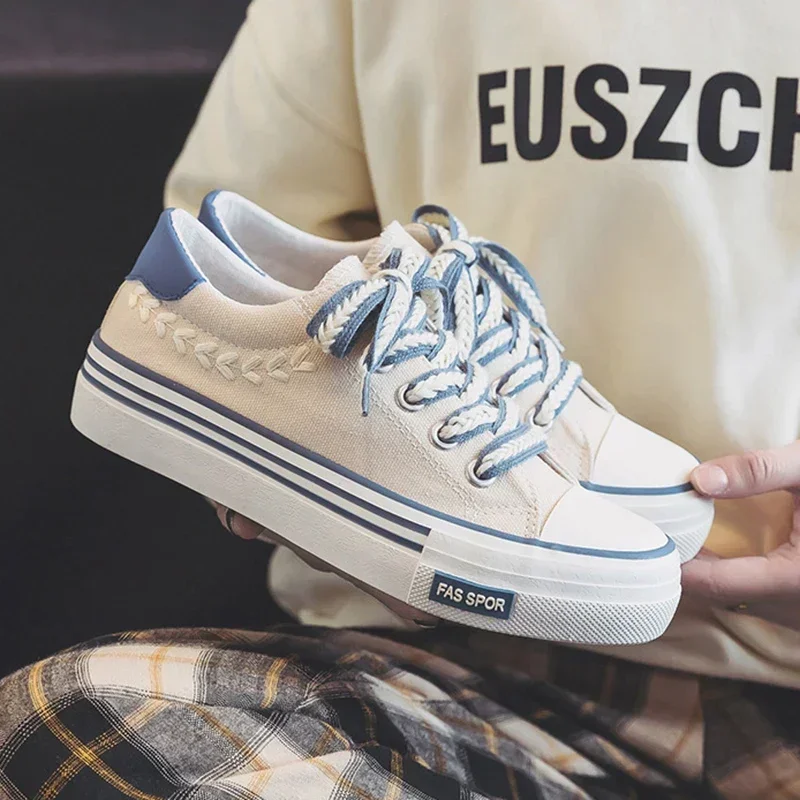 Women's Platform Canvas Trainers | Height-Boosting Chunky Sneakers 2