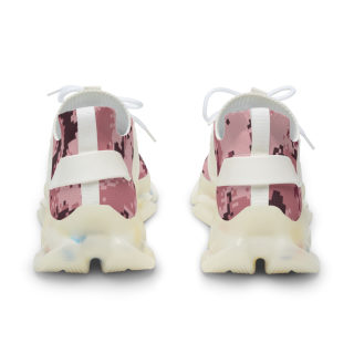 Pink Digital Camo Men's Mesh Sneakers | Athletic Running Shoes 6